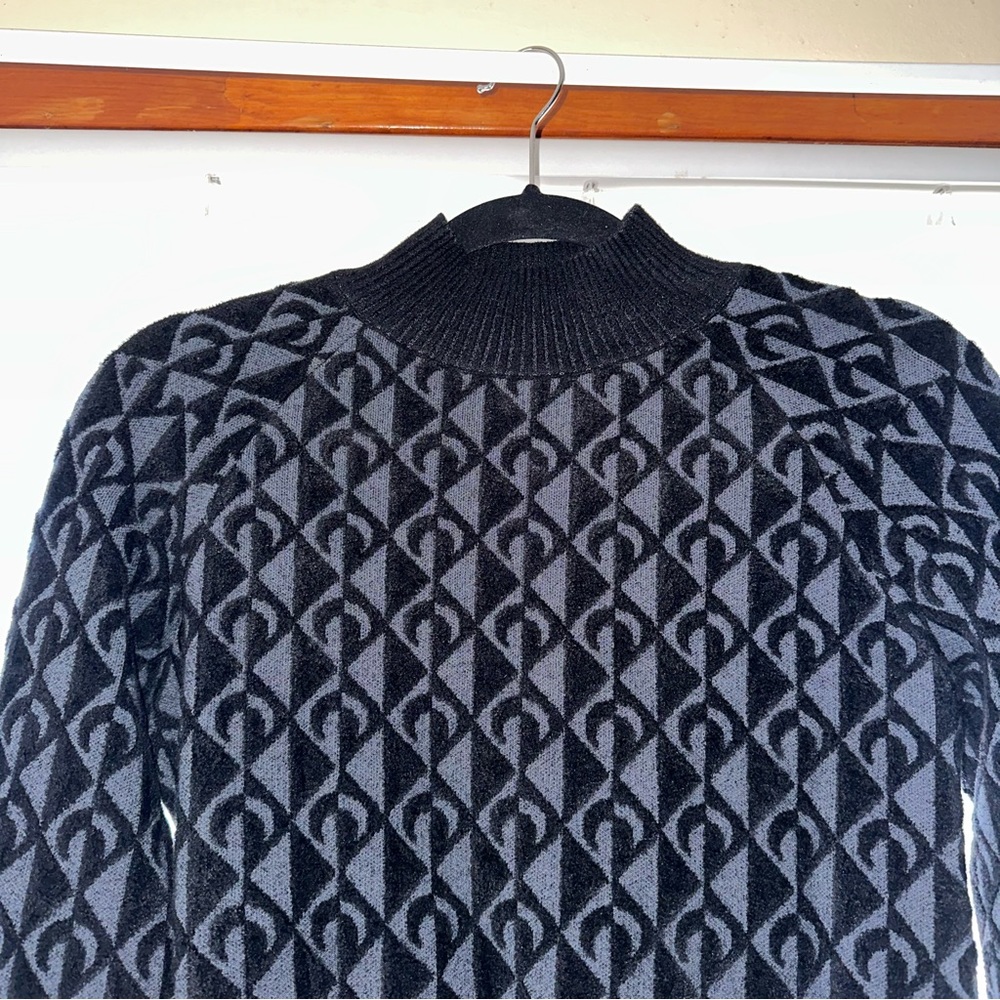 Marine Serre Moon Jacquard Roll Neck Jumper - Picture 4 of 5